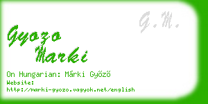gyozo marki business card