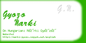gyozo marki business card